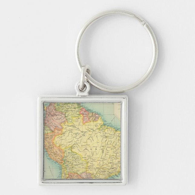 South America political Key Ring (Front)