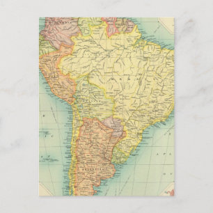 South America political Postcard
