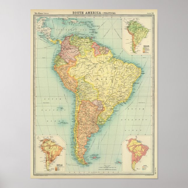 South America political Poster (Front)