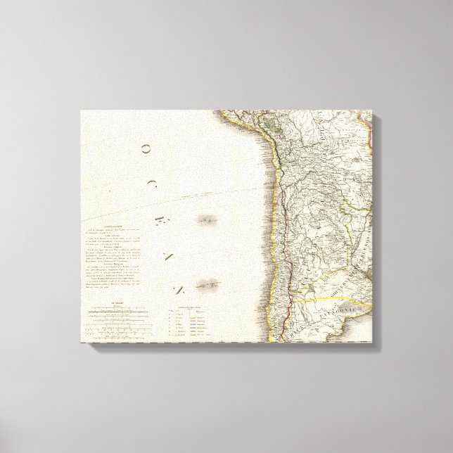 South America Southeast Canvas Print (Front)