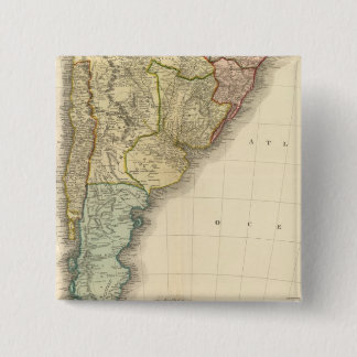 South America southern half 15 Cm Square Badge