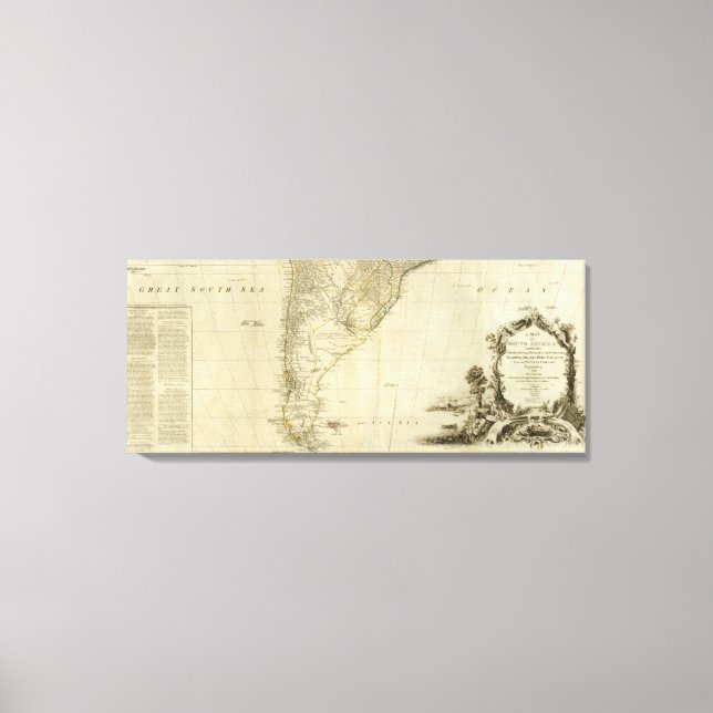 South America Southern Section Canvas Print (Front)