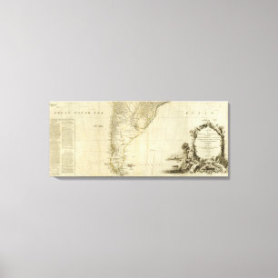 South America Southern Section Canvas Print