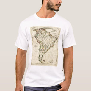 South America with boundaries outlined T-Shirt