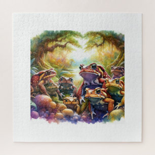 South American Common Toads 030624AREF107 - Waterc Jigsaw Puzzle