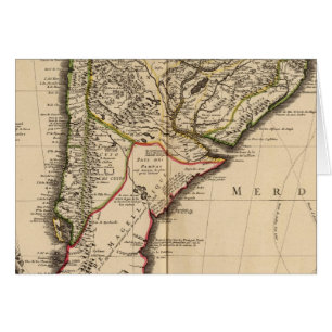 South American engraved map