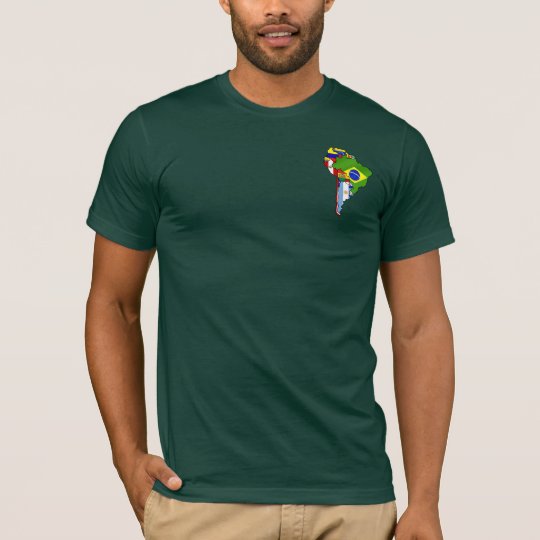 South american flags 2014 South America flag map T-Shirt