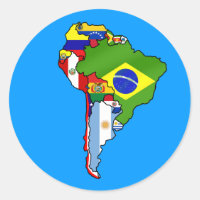 South American flags of South America Map