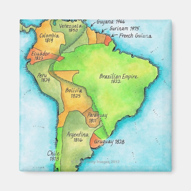 South American Independence Magnet (Front)