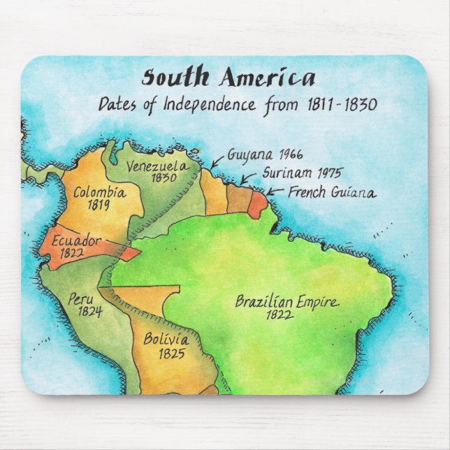 South American Independence Mouse Mat (Front)