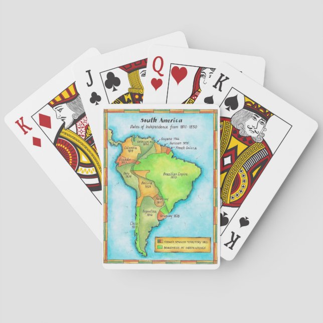 South American Independence Playing Cards (Back)