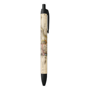 South American Map Black Ink Pen