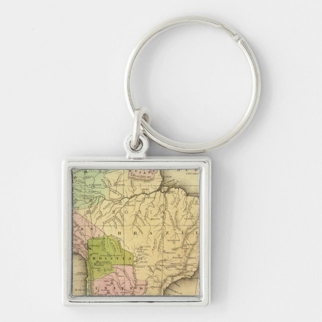 South AmericaOlney Map Key Ring (Front)
