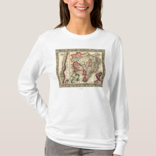 South AmericaPanoramic MapSouth America 2 T-Shirt