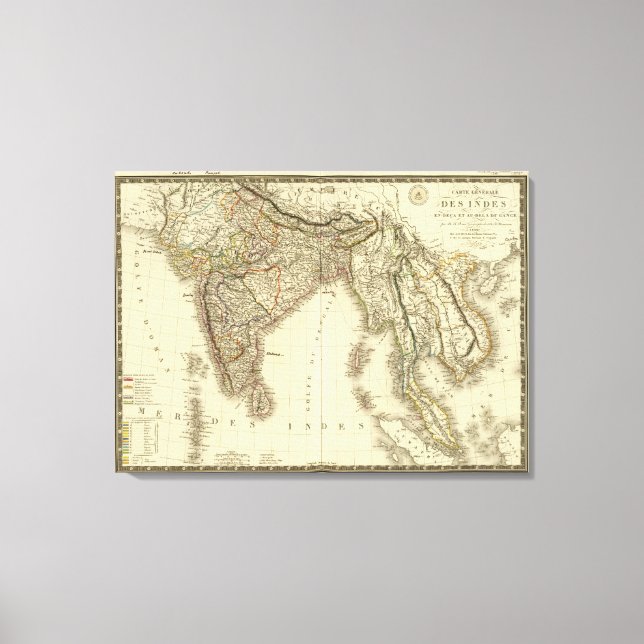 South Asia Canvas Print (Front)