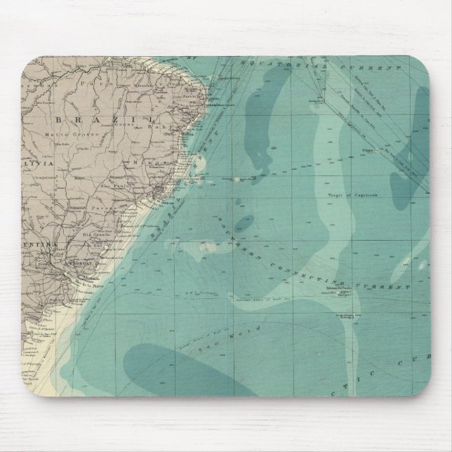 South Atlantic Ocean Mouse Mat (Front)