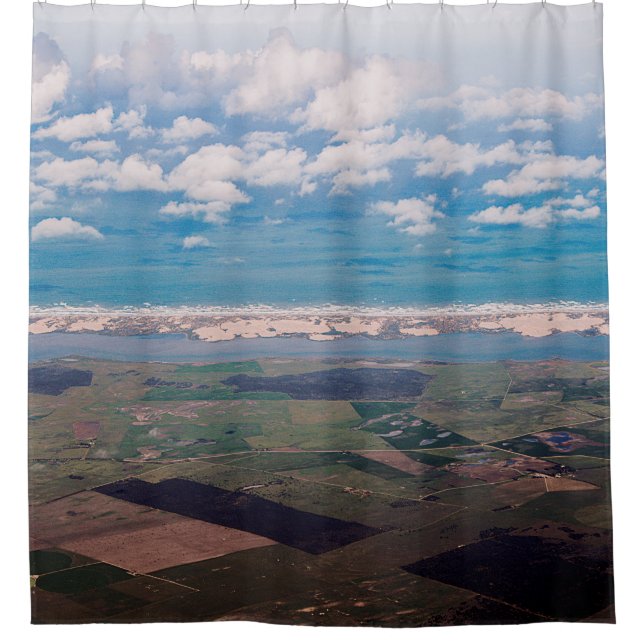 South Australian Coastline Shower Curtain (Front)