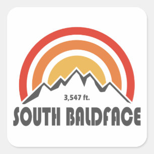 South Baldface New Hampshire Square Sticker