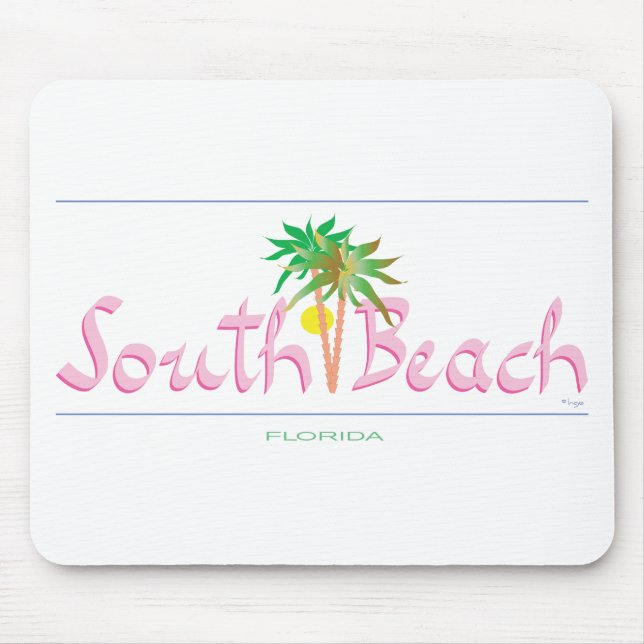 South Beach, FL Mouse Mat (Front)