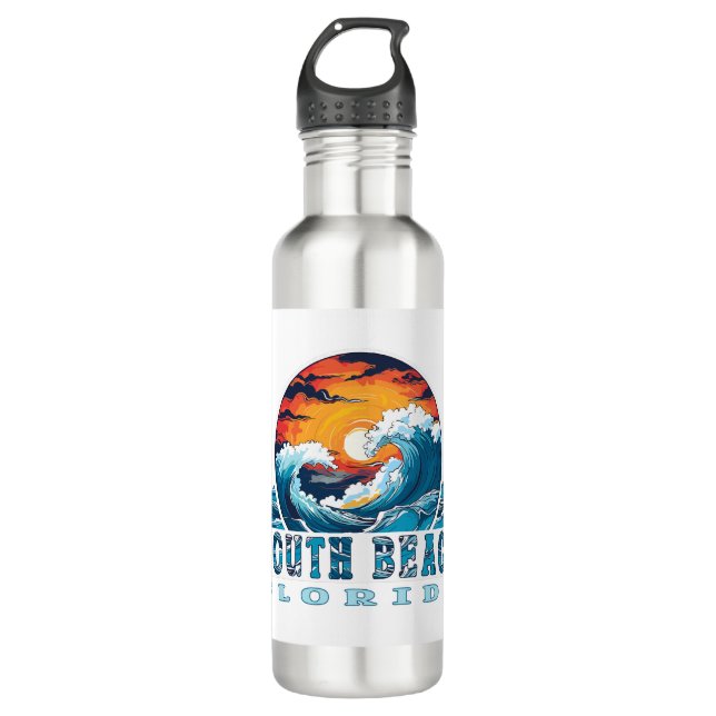 South Beach Florida 710 Ml Water Bottle (Front)