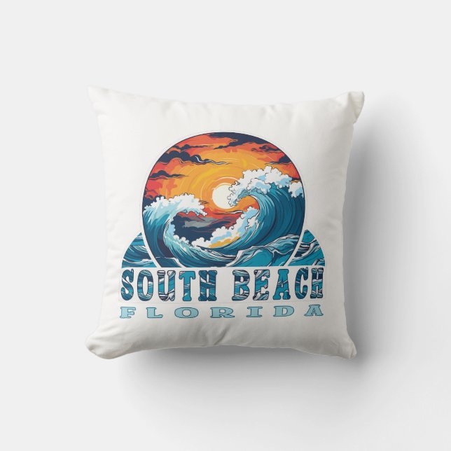 South Beach Florida Cushion (Front)