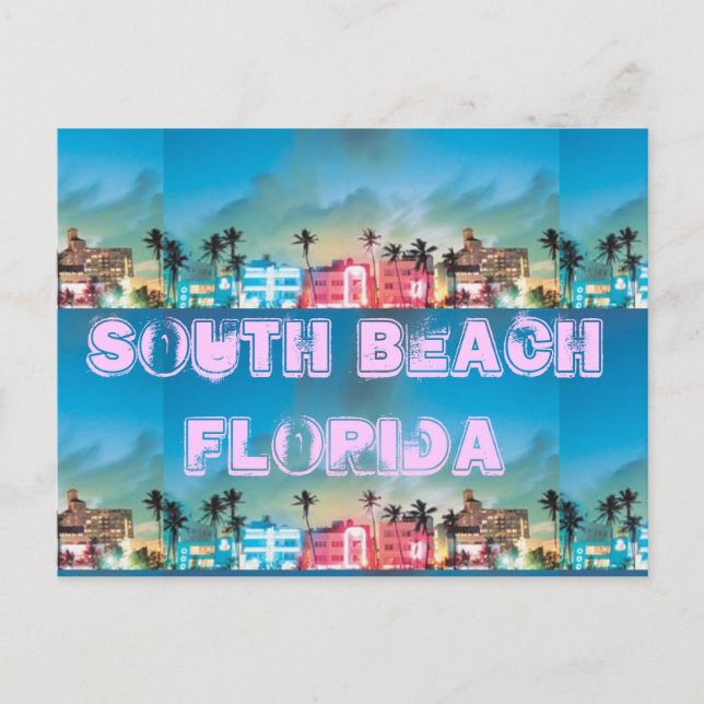 SOUTH BEACH, Florida Postcard (Front)