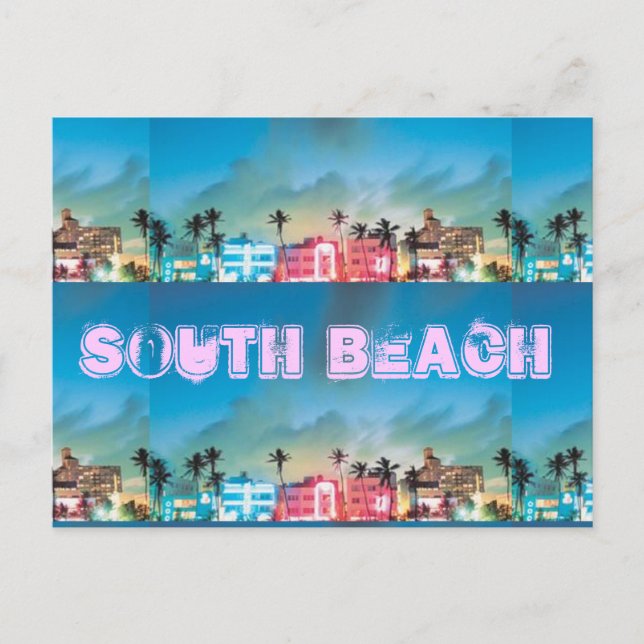 SOUTH BEACH, Florida Postcard (Front)