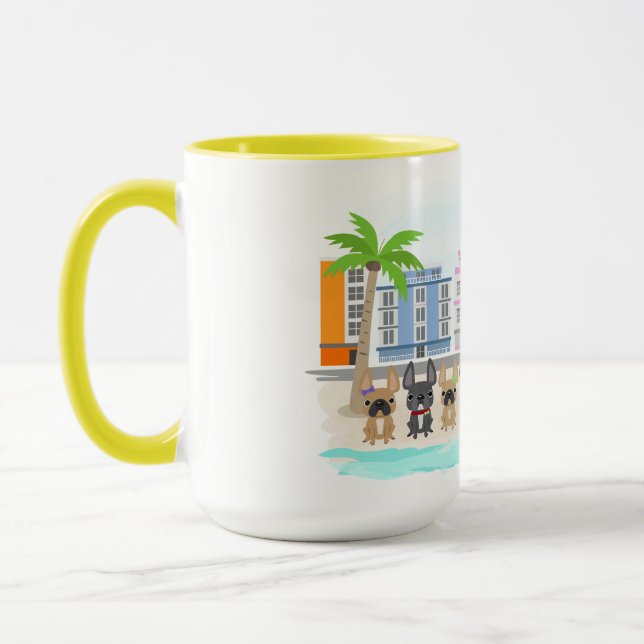South Beach Frenchies Mug (Left)