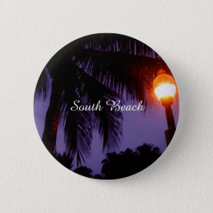 South Beach Miami 6 Cm Round Badge