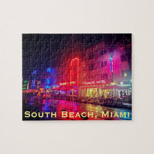 South Beach, Miami, Florida Art Deco Jigsaw Puzzle