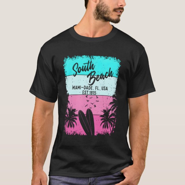 South Beach Miami Florida Fl T-Shirt (Front)
