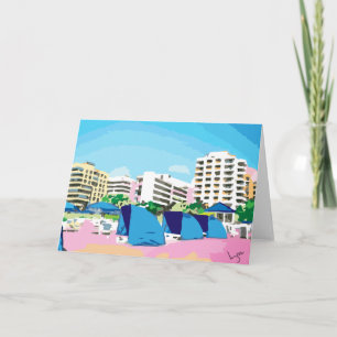SOUTH BEACH, MIAMI, FLORIDA Greeting Care Card