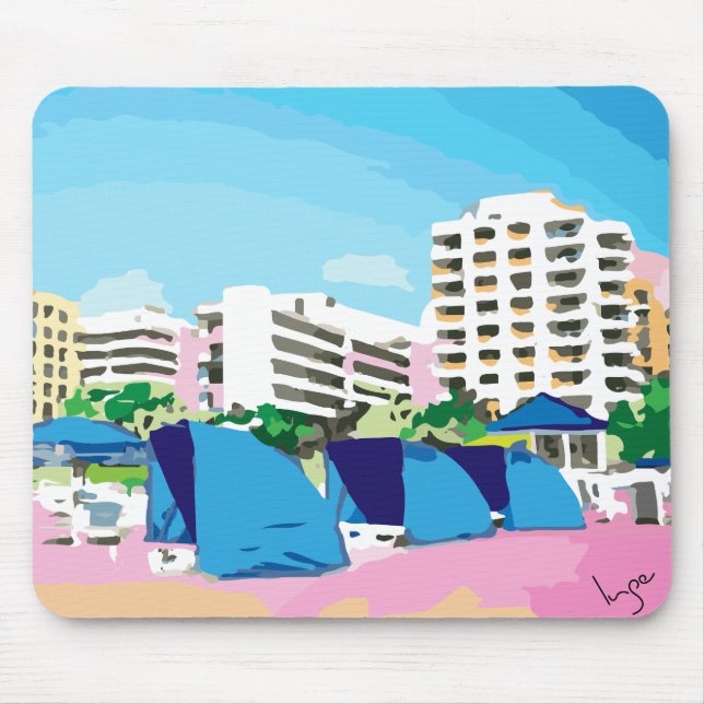 SOUTH BEACH, MIAMI, FLORIDA Mouse Pad (Front)
