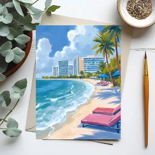 South Beach Miami Florida Postcard
