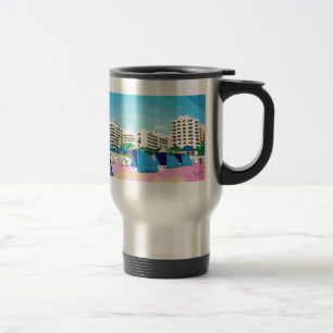 SOUTH BEACH, MIAMI, FLORIDA TRAVEL MUG