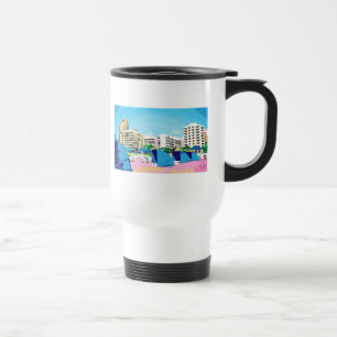 SOUTH BEACH, MIAMI, FLORIDA TRAVEL MUG
