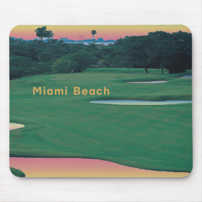 South Beach - Miami GOLF Mouse Mat (Front)