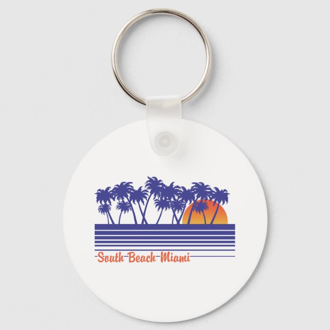 South Beach Miami Key Ring (Front)