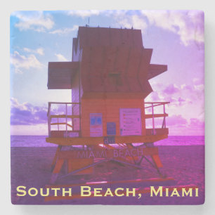 South Beach, Miami Lifeguard Stand (Ocean Rescue) Stone Coaster