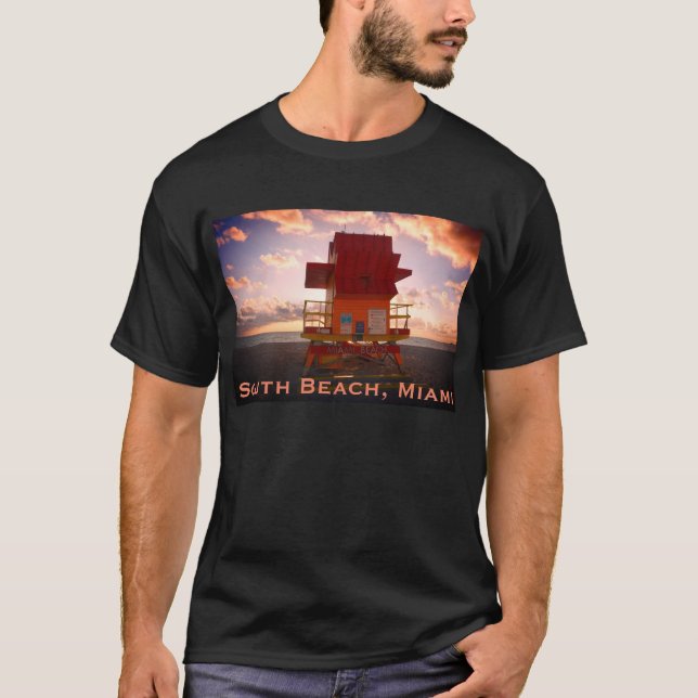 South Beach, Miami Lifeguard Tower (Ocean Rescue) T-Shirt (Front)