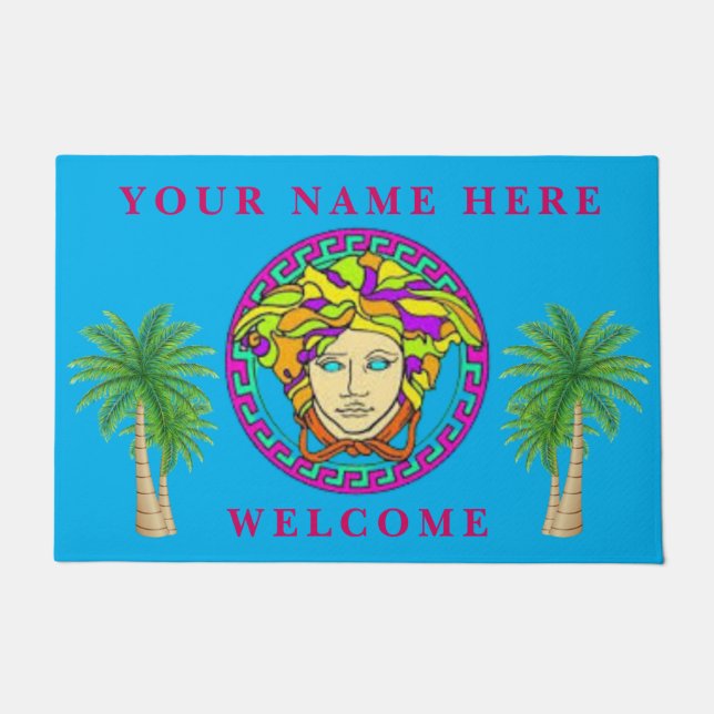 South Beach Miami Medusa Doormat (Front)