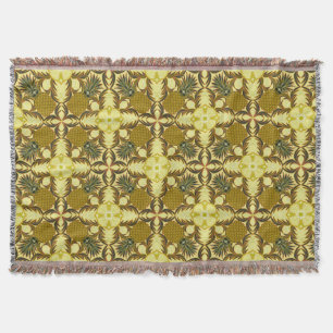 South Beach Pineapple Throw Blanket