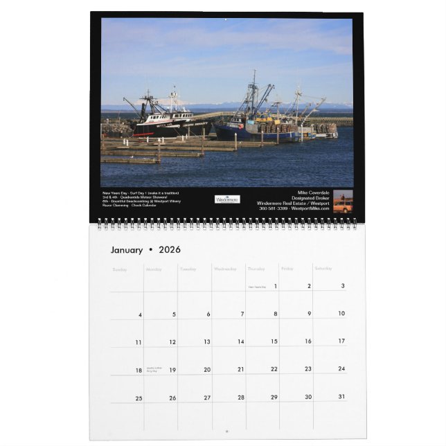 South Beach Scenic 2013 Windermere Calendar (Jan 2026)