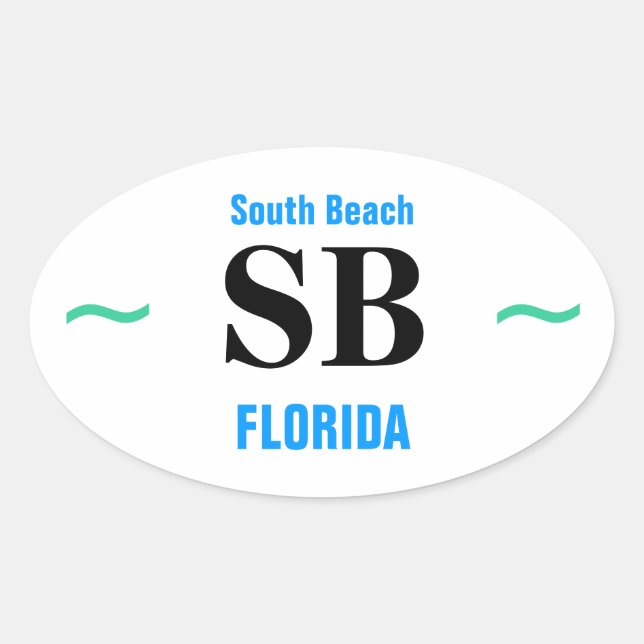 SOUTH BEACH stickers (4) (Front)