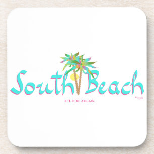 South Beach Sun Miami Coaster