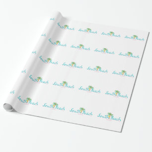 "South Beach Sun Miami, Florida" Wrapping Paper