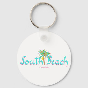 South Beach Sun Miami Key Ring
