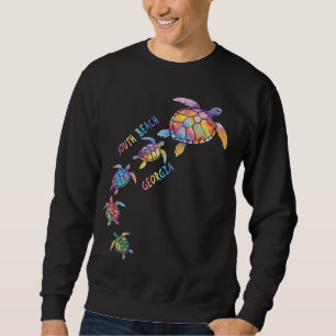 South Beach Tybee Island Georgia Sea Turtle Lover Sweatshirt