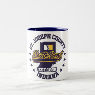 South Bend,Indiana Two-Tone Coffee Mug