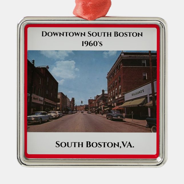  South Boston,VA. Christmas  Metal Ornament (Front)